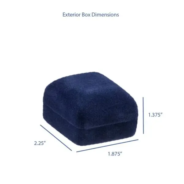 Custom Velveteen Earring Box with Foam Insert – Private Label Jewelry Packaging Luxury velveteen earring box with custom foam insert and logo branding for jewelry retailers