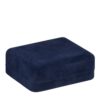 Custom velveteen jewelry box with foam insert, private label branding, jewelry packaging options