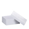 Custom velveteen jewelry box with foam insert, private label branding, jewelry packaging options