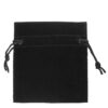 Soft velveteen jewelry pouch medium size with custom logo and branding options for wholesale packaging