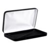 Custom velveteen necklace pendant jewelry box with magnetic closure and foam insert, factory-direct packaging