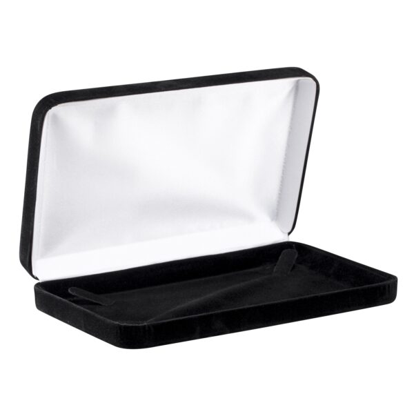 Custom velveteen necklace pendant jewelry box with magnetic closure and foam insert, factory-direct packaging