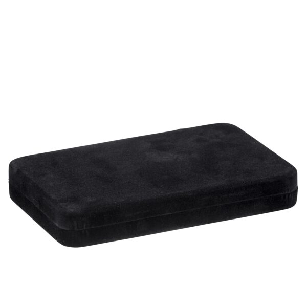 Custom velveteen necklace pendant jewelry box with magnetic closure and foam insert, factory-direct packaging