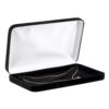 Custom velveteen necklace pendant jewelry box with magnetic closure and foam insert, factory-direct packaging