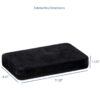 Custom velveteen necklace pendant jewelry box with magnetic closure and foam insert, factory-direct packaging