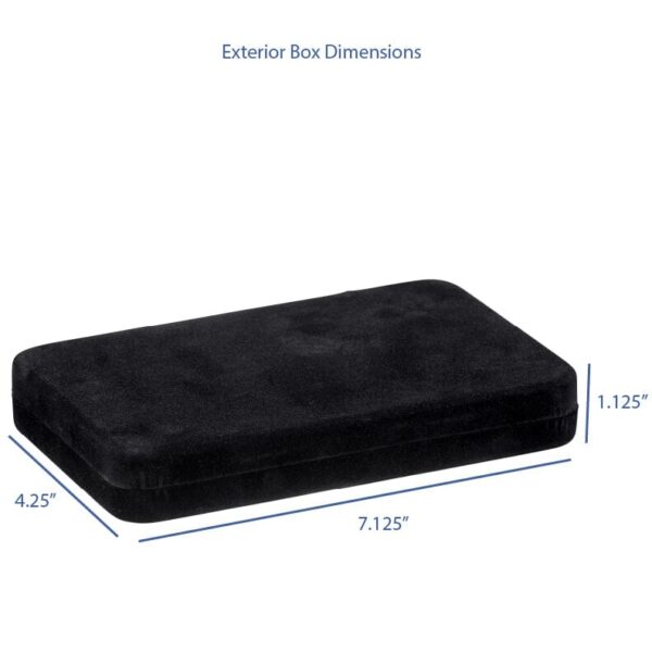 Custom velveteen necklace pendant jewelry box with magnetic closure and foam insert, factory-direct packaging