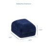 Premium Velveteen Ring Box — Custom Logo Jewelry Packaging Custom velveteen ring display box with embossed logo, luxury jewelry packaging