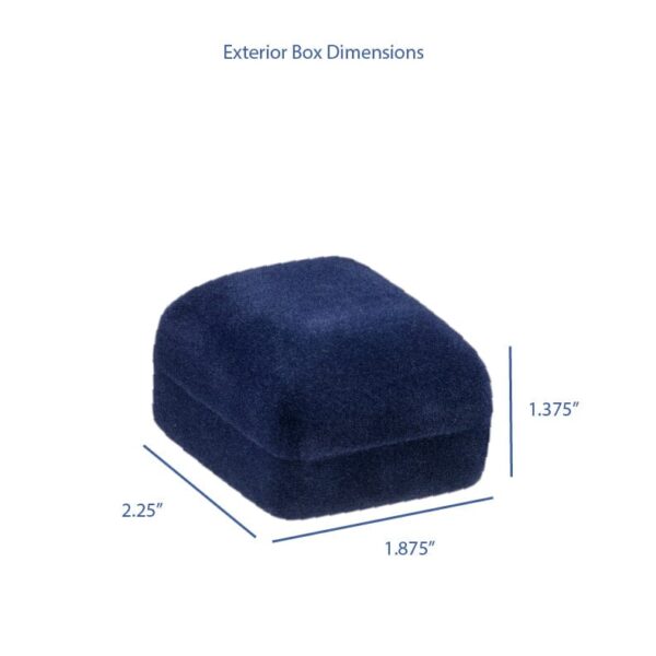 Premium Velveteen Ring Box — Custom Logo Jewelry Packaging Custom velveteen ring display box with embossed logo, luxury jewelry packaging