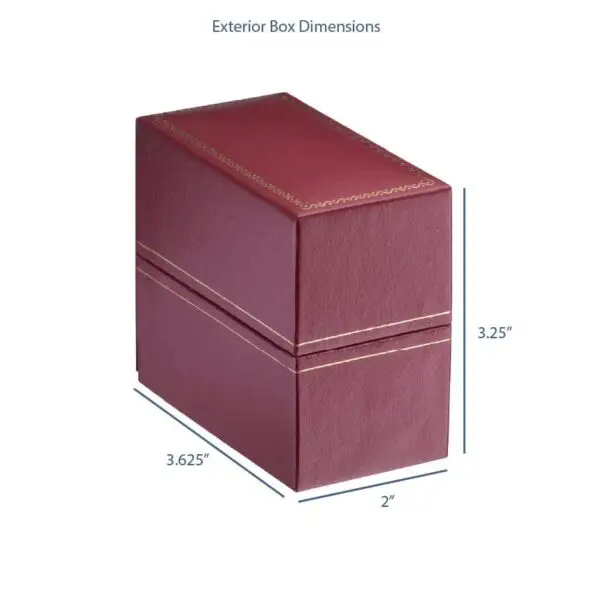 Luxury rigid bangle box with vintage-style interior and custom logo branding, custom jewelry packaging from On The Way