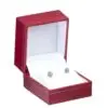 Custom Vintage-Inspired Rigid Earring Box with Logo Printing Custom luxury vintage-inspired rigid earring box with foam insert and full logo branding
