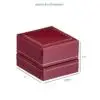 Custom Vintage-Inspired Rigid Earring Box with Logo Printing Custom luxury vintage-inspired rigid earring box with foam insert and full logo branding