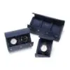 Vintage travel watch roll cases with 1, 2, and 3 slot options, fabric-lined jewelry packaging
