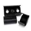 Vintage travel watch roll cases with 1, 2, and 3 slot options, fabric-lined jewelry packaging
