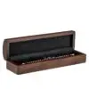 Premium Walnut Wood Bracelet Box – Custom Logo Printing & OEM Premium walnut wood bracelet box with natural finish and custom logo printing for jewelry brands