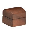 Custom Walnut Wood Ring Box with Personalized Branding – Premium Jewelry Packaging Premium walnut wood ring boxes with custom embossed logo and velvet interior lining for luxury jewelry retail packaging