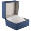 Custom soft-touch rigid watch and bangle box with sliding sleeve, luxury branded presentation packaging for jewelry brands