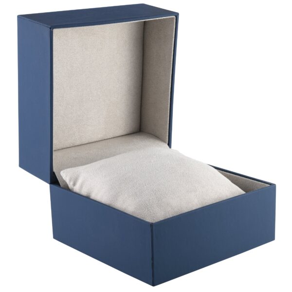 Custom soft-touch rigid watch and bangle box with sliding sleeve, luxury branded presentation packaging for jewelry brands