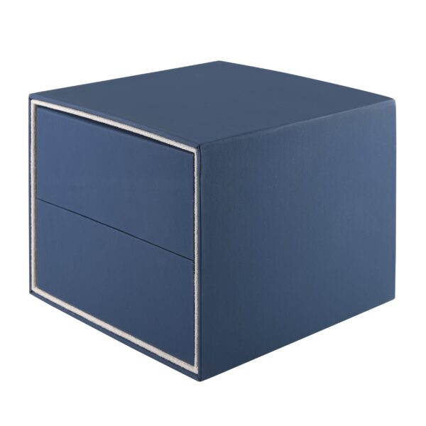Custom soft-touch rigid watch and bangle box with sliding sleeve, luxury branded presentation packaging for jewelry brands