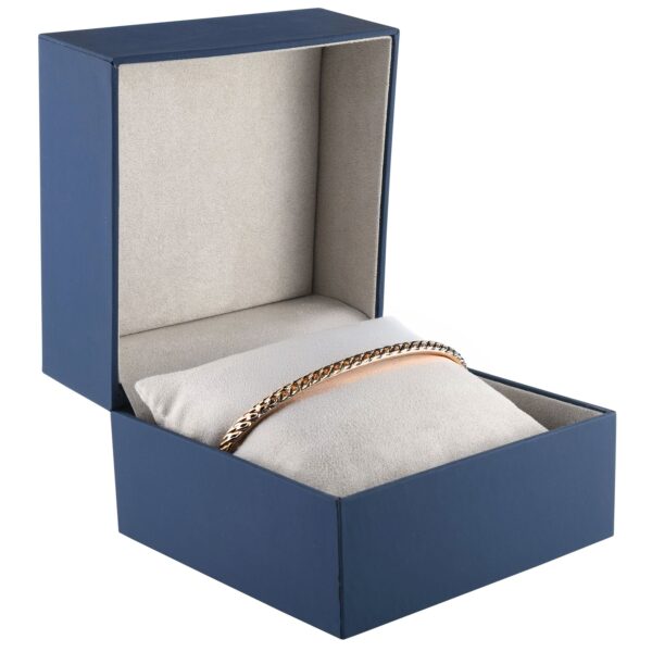 Custom soft-touch rigid watch and bangle box with sliding sleeve, luxury branded presentation packaging for jewelry brands