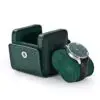 Custom Luxury Watch Gift Boxes – Microfiber with Vintage Buckle Closure Luxury microfiber watch gift box with vintage buckle closure, custom jewelry packaging for brands