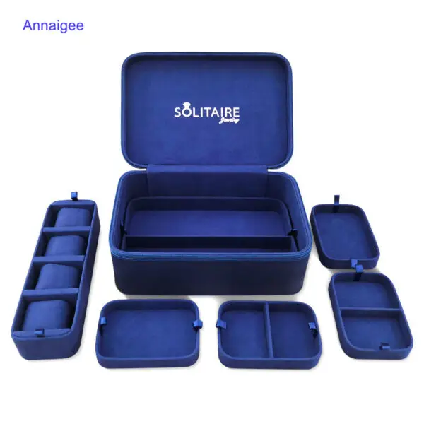 Custom Watch & Jewelry Storage Box | Bulk OEM Organizer Custom luxury watch and jewelry storage box with modular velvet-lined compartments and OEM branding