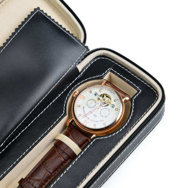 Custom watch travel case with logo branding, wholesale jewelry packaging