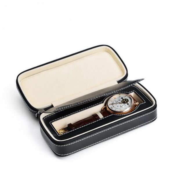 Custom watch travel case with logo branding, wholesale jewelry packaging