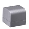 Custom weave texture small earring box with contemporary design, customizable branding and magnetic closure