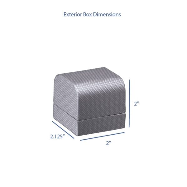 Custom weave texture small earring box with contemporary design, customizable branding and magnetic closure