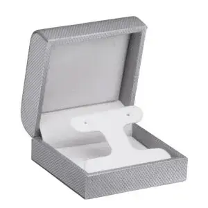 Custom Weave Texture T-Style Earring Box – Contemporary Jewelry Packaging