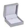 Custom weave texture earring and pendant box with contemporary design and foam insert