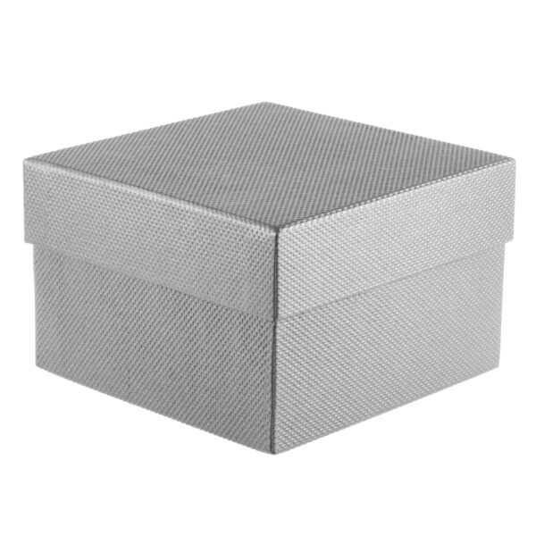 Custom Weave Texture Pillow Box Jewelry Packaging — OEM & Private Label Custom weave texture rigid pillow box for jewelry packaging, shown open with foam insert and branded interior
