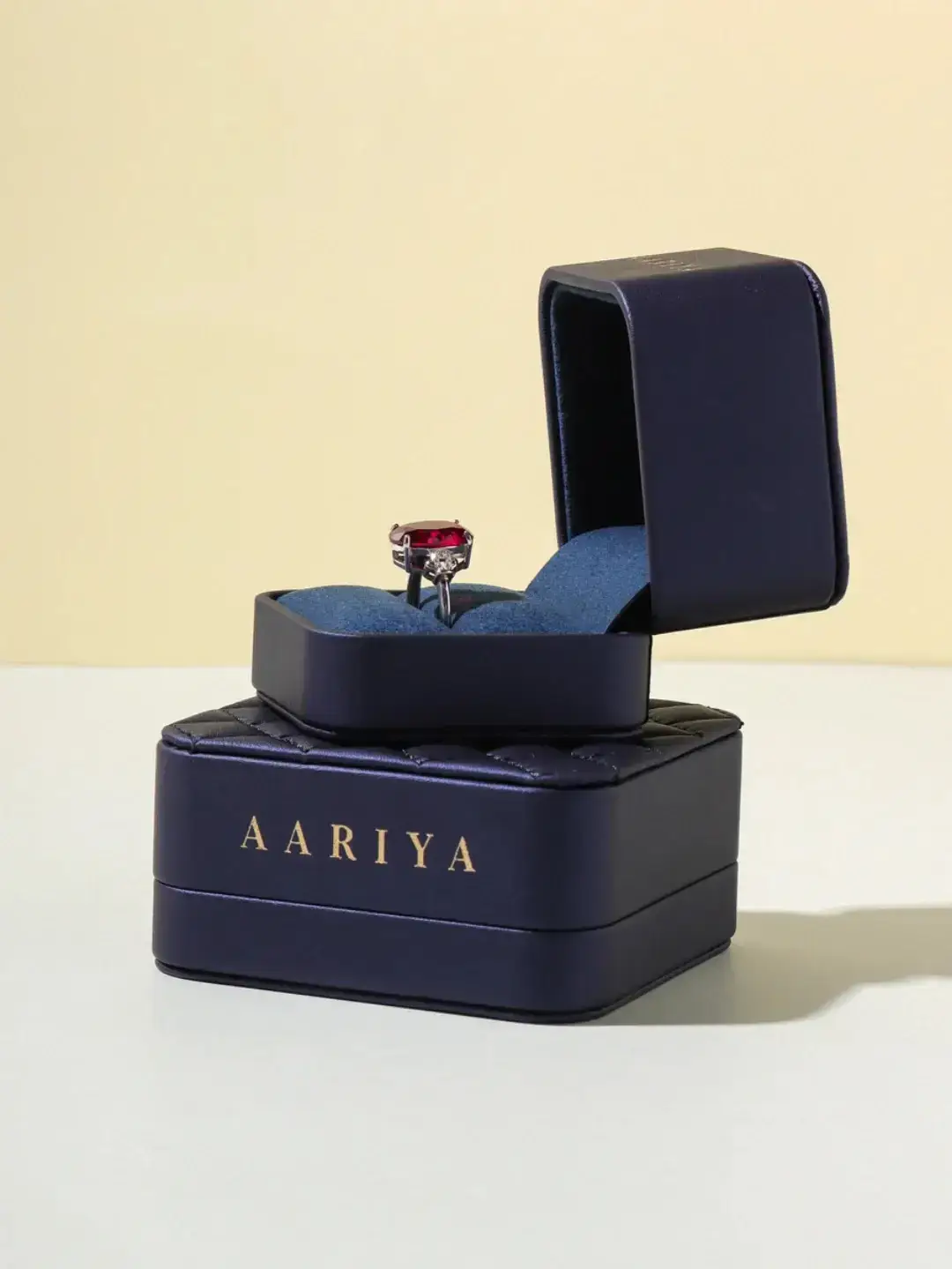 Personalized custom wedding ring boxes with logo branding and velvet insert