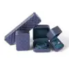 Custom Personalized Wedding Ring Box – Branded Gift Packaging Personalized custom wedding ring boxes with logo branding and velvet insert