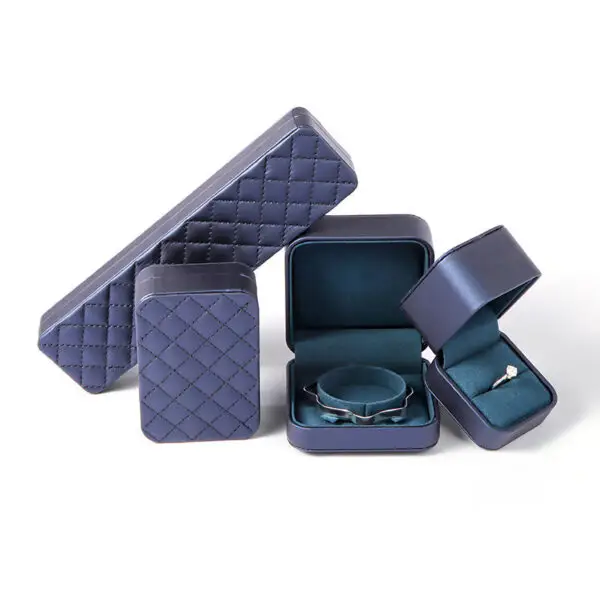 Custom Personalized Wedding Ring Box – Branded Gift Packaging Personalized custom wedding ring boxes with logo branding and velvet insert