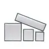 Custom white paperboard jewelry box with black border accent and protective foam insert