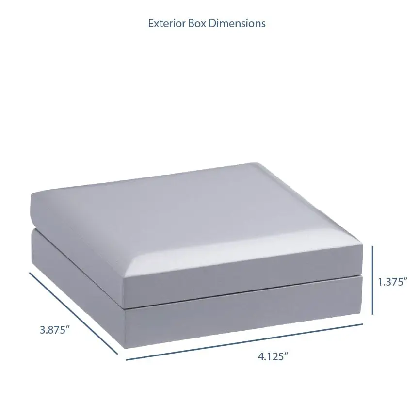 Luxury lacquered wooden T-bar earring box with custom branding, ideal for jewelry retail packaging and gifting