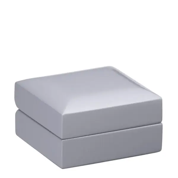 Luxury lacquered wooden earring box with custom logo and branding for jewelry retail packaging