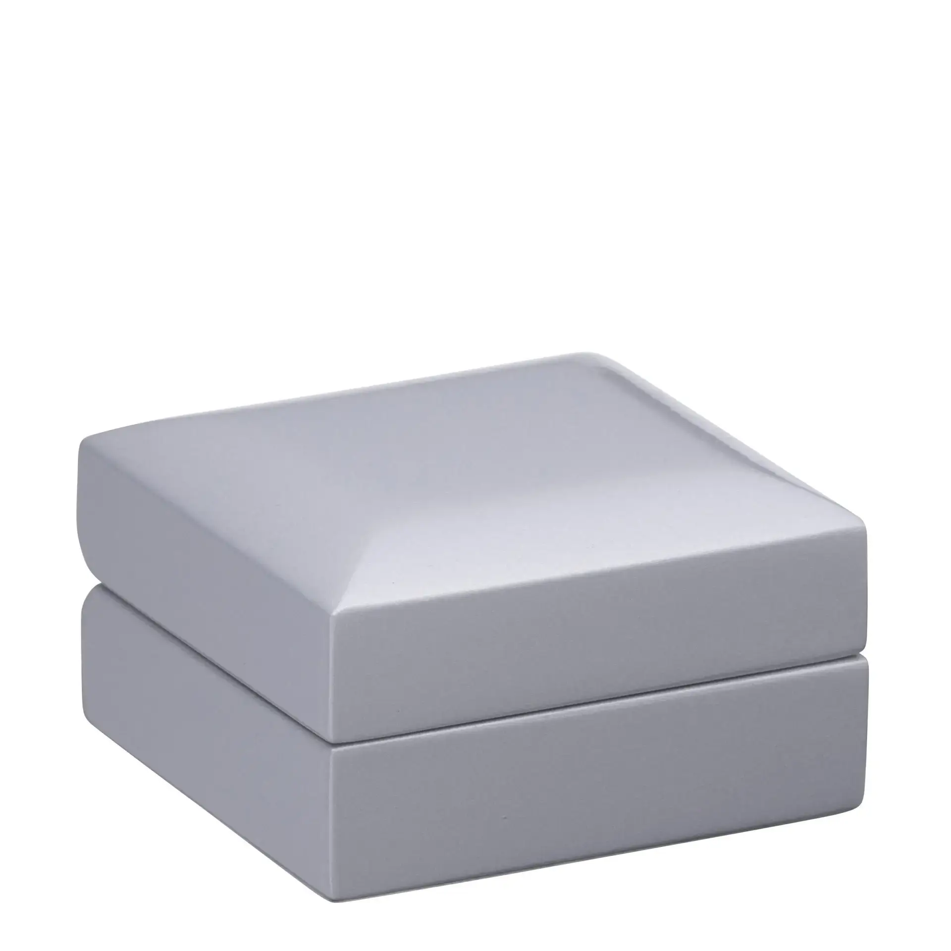 Luxury lacquered wooden earring box with custom logo and branding for jewelry retail packaging