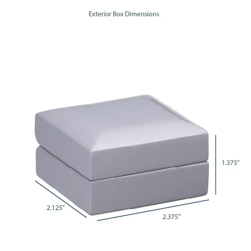 Luxury lacquered wooden earring box with custom logo and branding for jewelry retail packaging