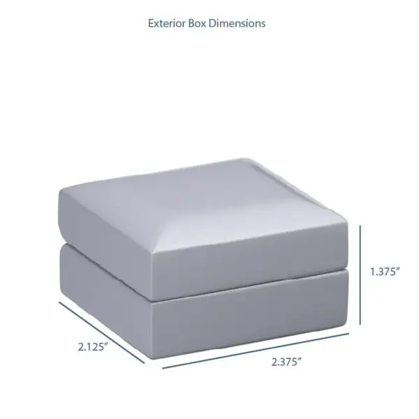 Luxury lacquered wooden earring box with custom logo and branding for jewelry retail packaging