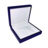 Luxury wooden lacquered jewelry box with flat padded interior and custom logo branding, Imperial Collection