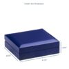 Luxury wooden lacquered jewelry box with flat padded interior and custom logo branding, Imperial Collection