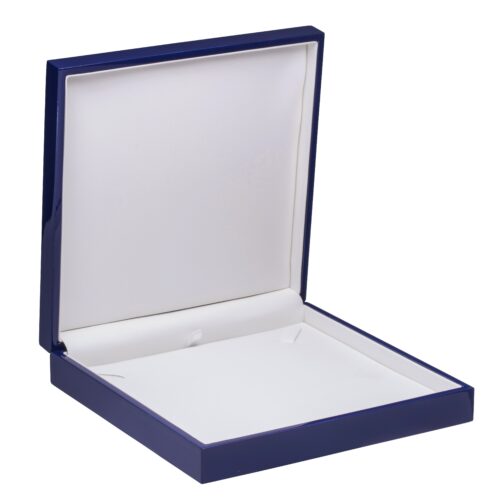 Custom Luxury Wooden Lacquered Necklace Box – Imperial Collection Luxury wooden lacquered necklace box with custom logo branding and padded interior insert