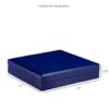 Luxury wooden lacquered necklace box with custom logo branding and padded interior insert