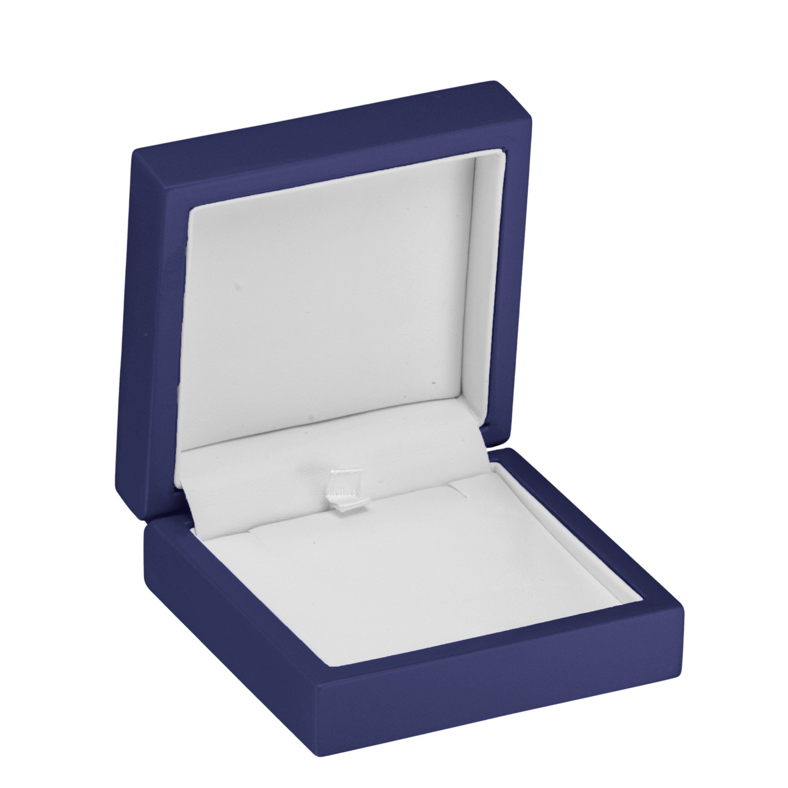 Luxury wooden lacquered necklace and pendant box with imperial design, custom brand logo embossing, and silk lining interior