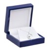 Luxury Wooden Lacquered Necklace & Pendant Box, Imperial Collection Luxury wooden lacquered necklace and pendant box with imperial design, custom brand logo embossing, and silk lining interior