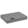 Leatherette earring display pads with 25 slots for professional jewelry retail and wholesale tray storage