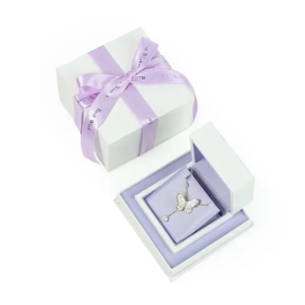 Custom Embossed Luxury Paper Jewelry Boxes Luxury embossed paper jewelry gift boxes with custom branding and foam insert, wholesale packaging