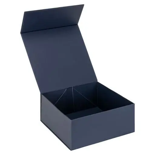 Foldable magnetic closure jewelry gift box with custom printing and logo branding
